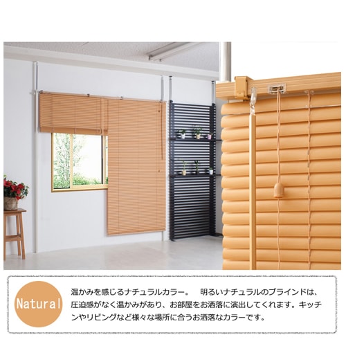 本日のみ特別突っ張り ブラインドパーテーションナチュラルダブル