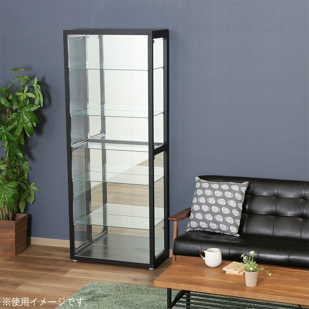 コレクションケース 幅700×奥行350×高さ1800mm ガラスケース