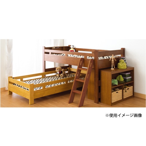 ロフトベッド シングル 幅2126×奥行1052×高さ1170mm 木製ベッド