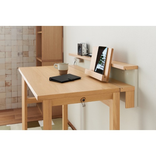 デスクシェルフ 幅900×奥行121×高さ250mm 木製 木製シェルフ システム