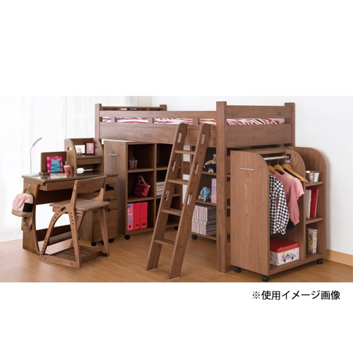 木製シェルフ キャスター付き 幅893×奥行420×高さ1100mm フリーラック