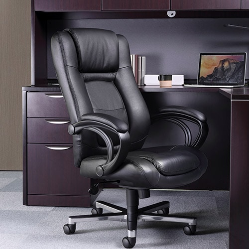 法人限定】 オフィスチェア エグゼクティブチェア 社長椅子 レザー 本