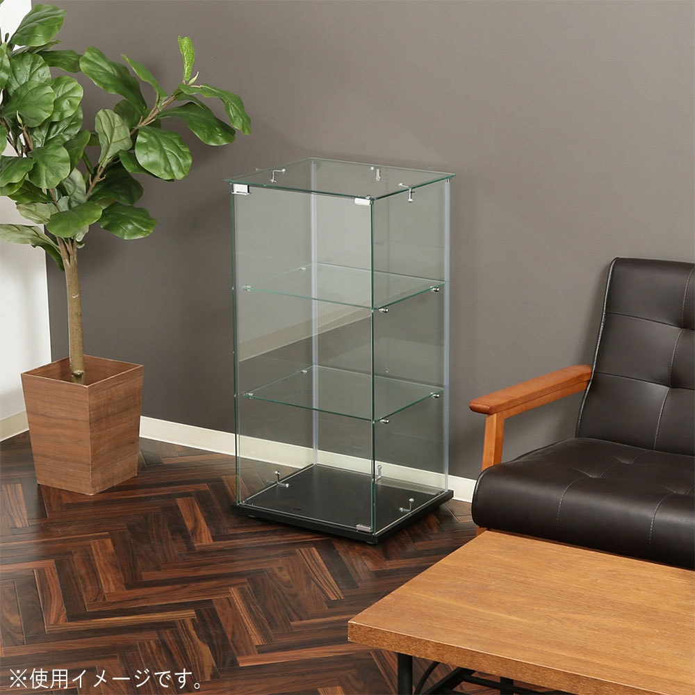 コレクションケース 幅425×奥行365×高さ850mm ガラスケース