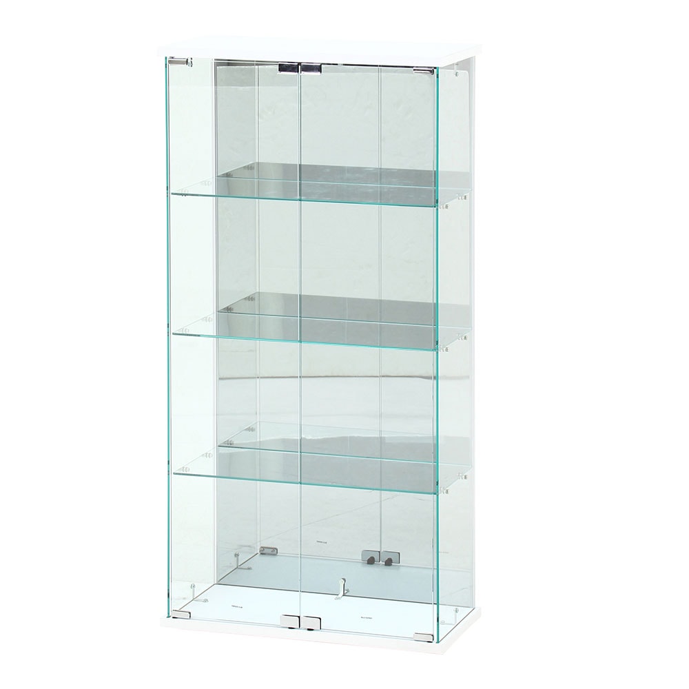 ガラスコレクションケース 4段 ワイド ディスプレイケース ショー