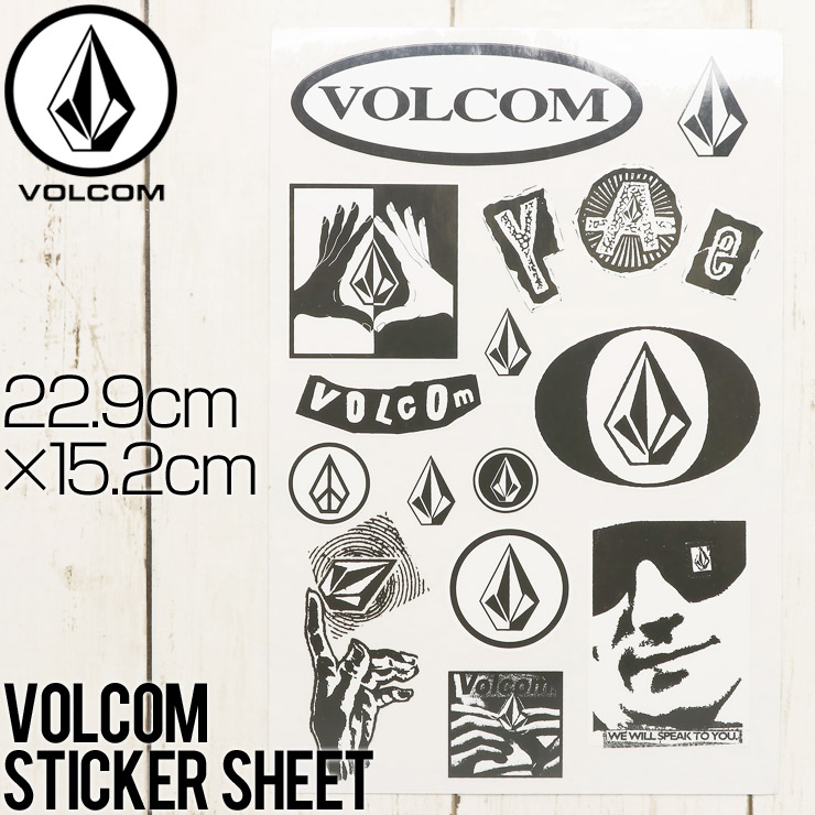 クリックポスト対応] VOLCOM ボルコム STICKER SHEET ステッカー