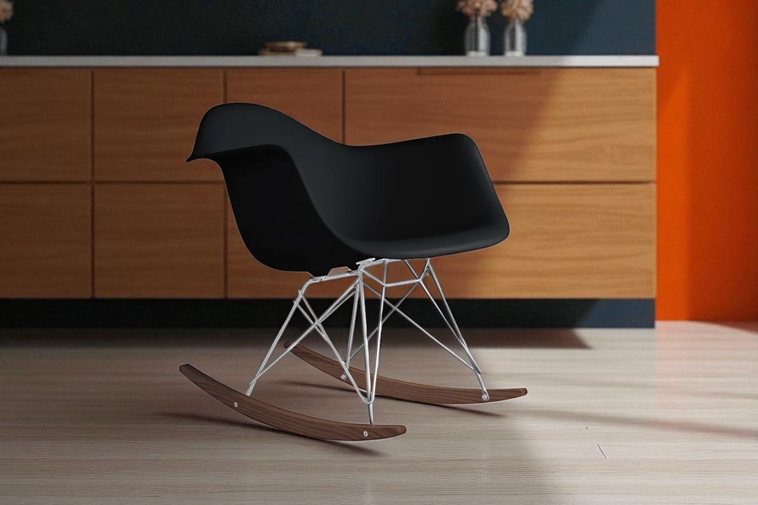 イームズ プラスチックシェル アームチェア ロッカーベースの通販