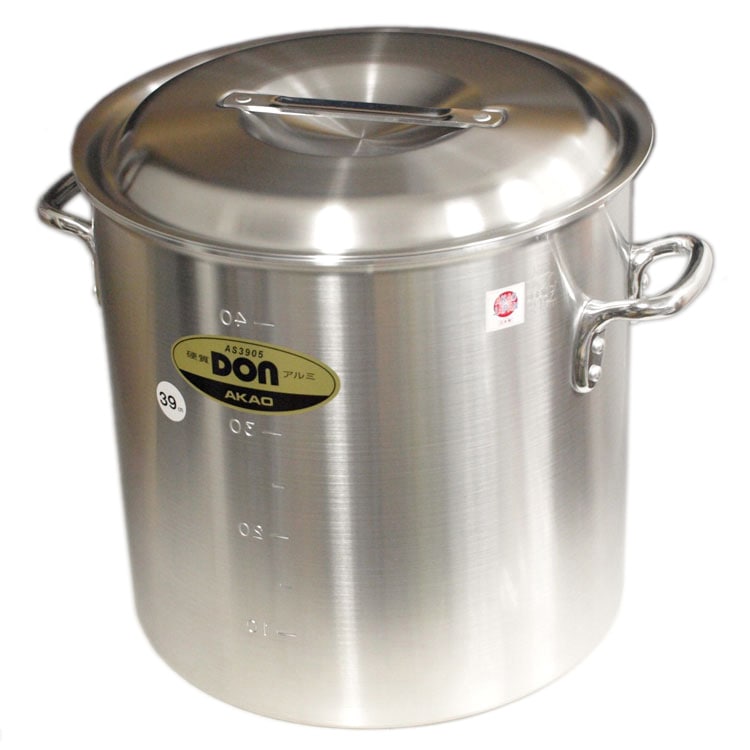 お取り寄せ】アカオアルミ DON 寸胴鍋 24cm（約10.7リットル）※納期約1
