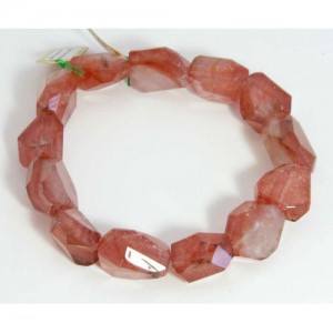 ストロベリークォーツラフカットブレスレット Aグレード｜マライカ公式通販