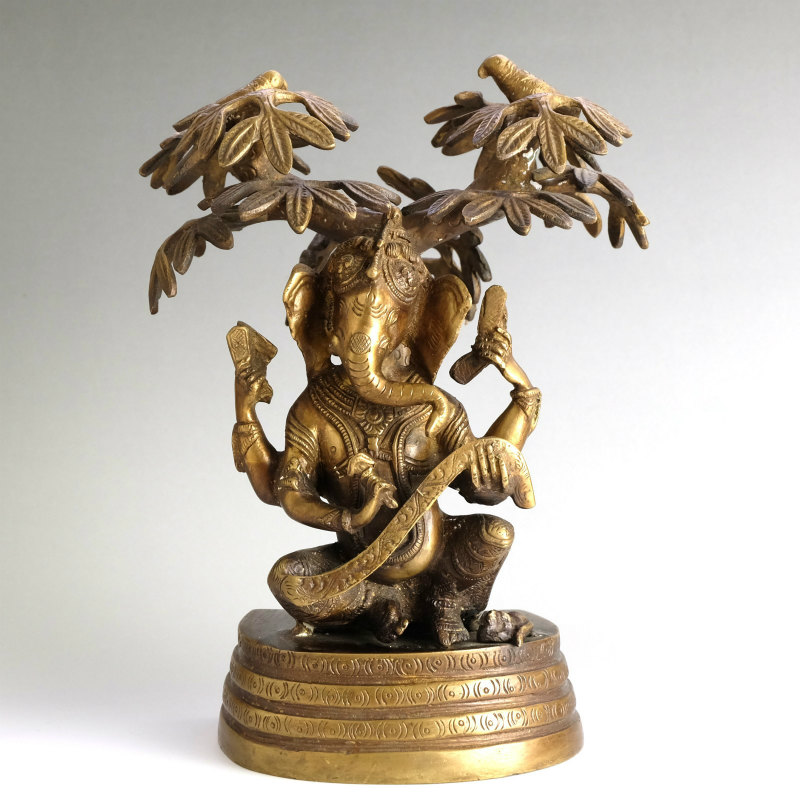 ヒンドゥー教神様 真鍮製ガネーシャツリー｜マライカ公式通販