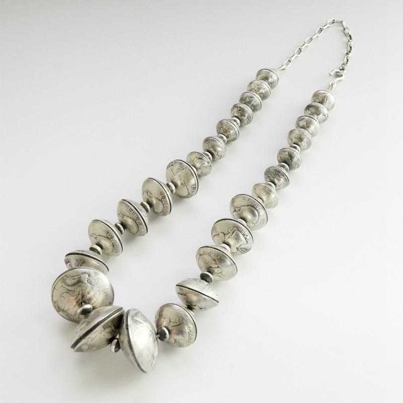 オールドコイン ビーズネックレス｜マライカ公式通販