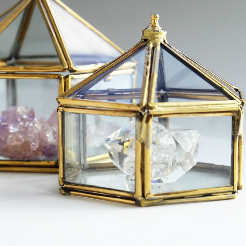 立体ガラス六角BOX 【メール便不可】｜マライカ公式通販