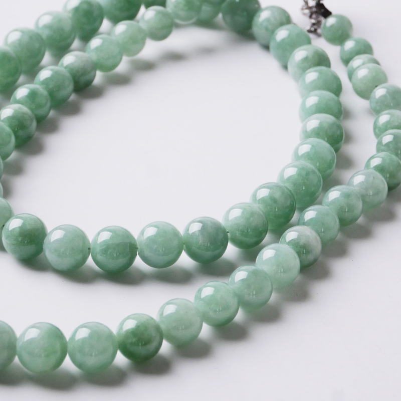 本翡翠丸玉グラデーションネックレス（鑑別書付）｜マライカ公式通販