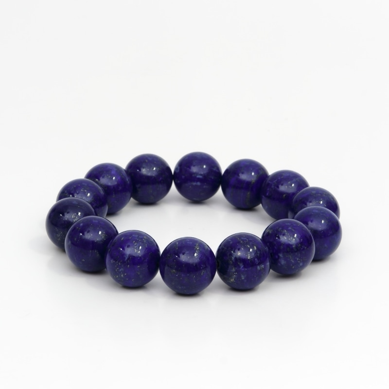 ラピスラズリ丸玉ブレスレット 14mm｜マライカ公式通販