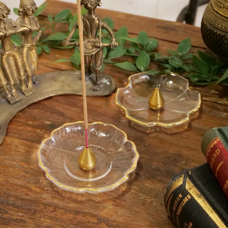 ガラスプレート香立｜マライカ公式通販