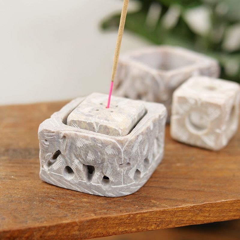 ソープストーン入れ子透かし孔雀｜マライカ公式通販