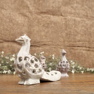 ソープストーン入れ子透かし孔雀｜マライカ公式通販