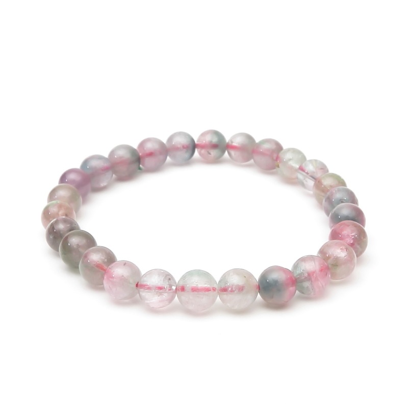 希少 ピンクトルマリン キャッツアイミックス ブレスレット 7mm