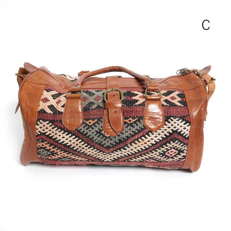 モロッコキリムボストンバッグ｜マライカ公式通販