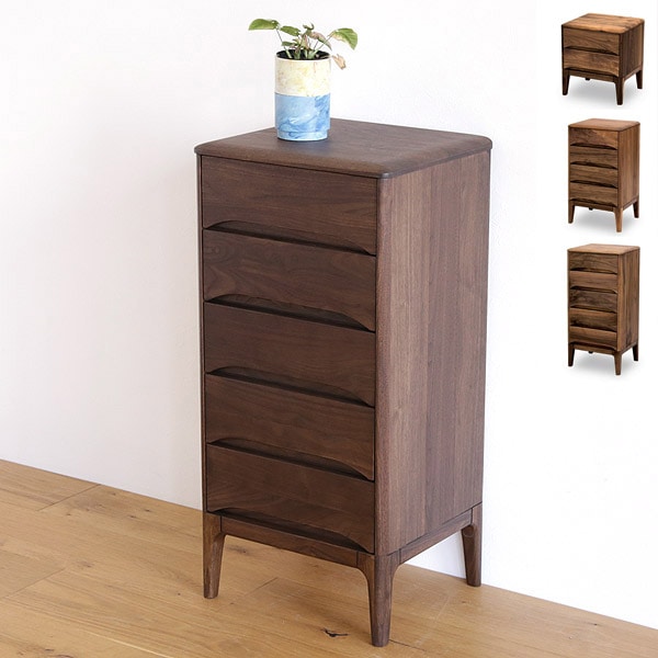 KW 40 サイドチェスト 4段 2段 5段 タンス 引き出し 木製 無垢