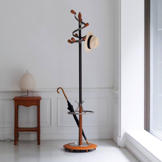 傘立て付き回転式コートハンガー [MF-050]｜一点モノ家具通販のマルニ