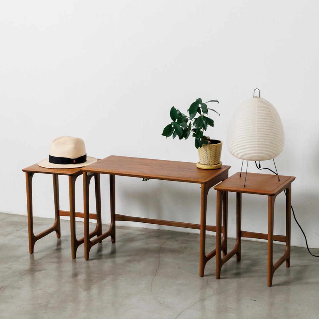 ローズウッドのネストテーブル [MF-053]｜一点モノ家具通販のマルニ