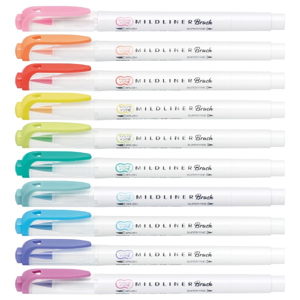 ☆[ZEBRA ゼブラ] ラインマーカー MILDLINER Brush＜マイルドライナー