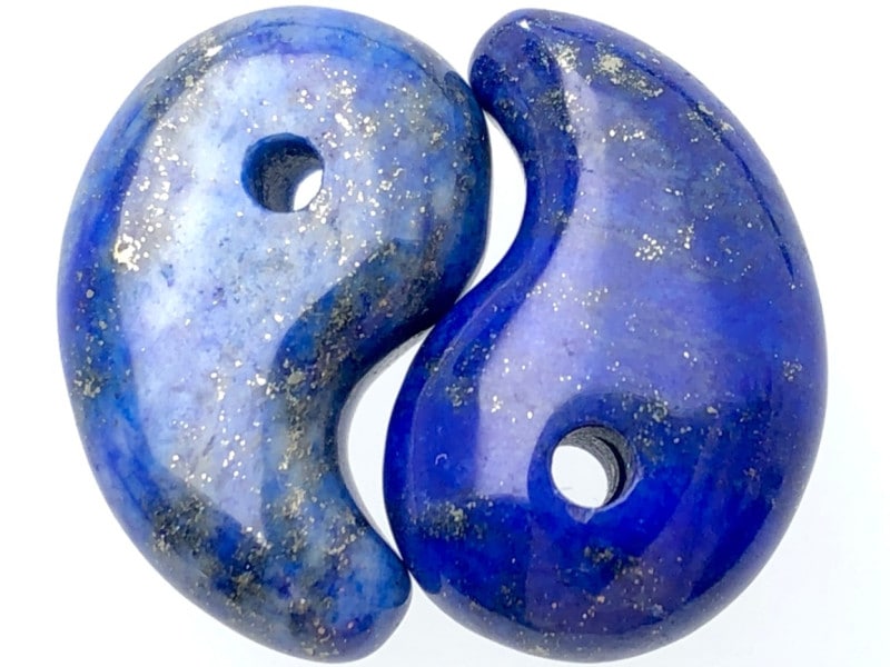 天然石/勾玉（まがたま）/ラピスラズリ（Lapis lazuli/青金石）/S