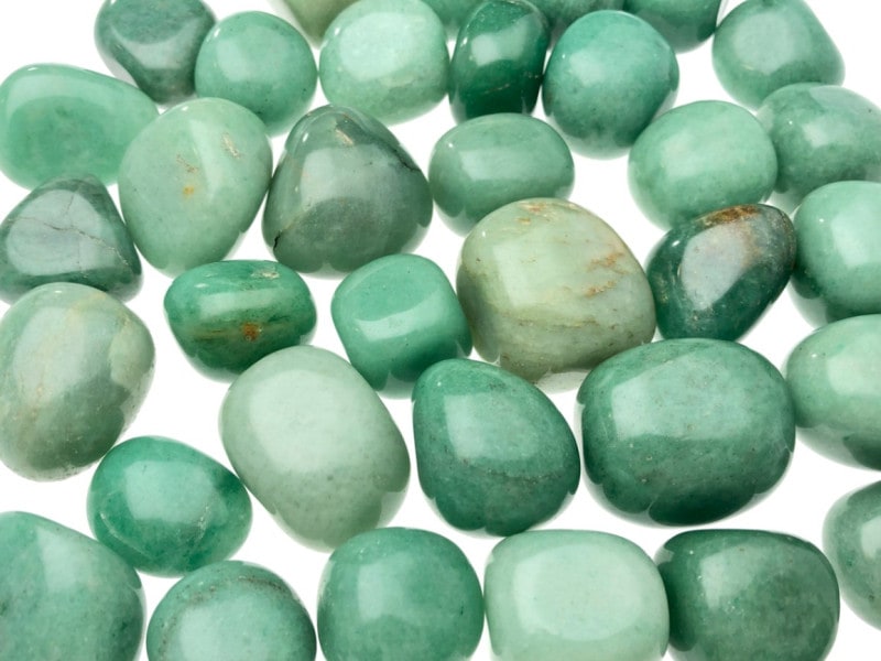 天然石/タンブル（お守り石・握り石・磨き石）/グリーンアベンチュリン
