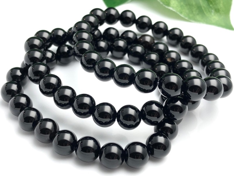 強力な厄除け☆ブラジル産☆4A☆天然石ブレスレット/モリオン