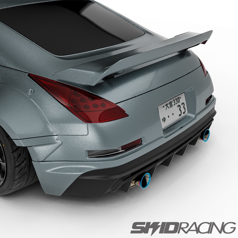 z33 フェアレディZ リア スポイラー ウィング ダックテール スキッド