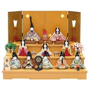 真多呂人形 | 雛人形,段飾り 香桜10人飾り | 雛人形(ひな人形)、五月