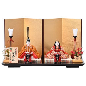 真多呂人形 | 雛人形,親王飾り 宝寿雛 黄櫨染 | 雛人形(ひな人形)、五