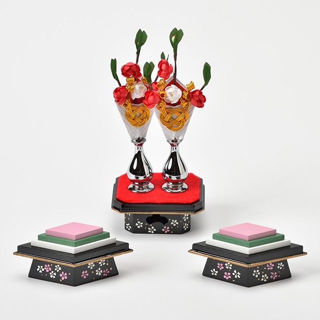 真多呂人形 | 雛人形 お道具 桜美25号みくら菱台三宝 | 雛人形