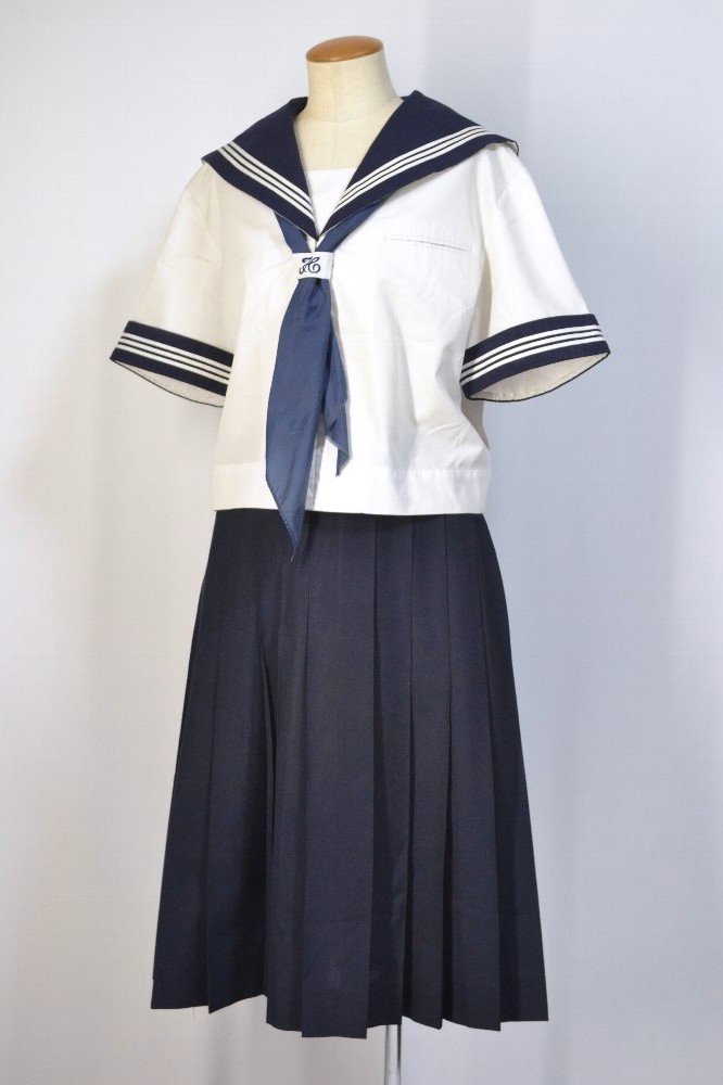 大size 3ラインセーラー夏服 前開き NIKKE＊T2287 | セーラー服 夏中間