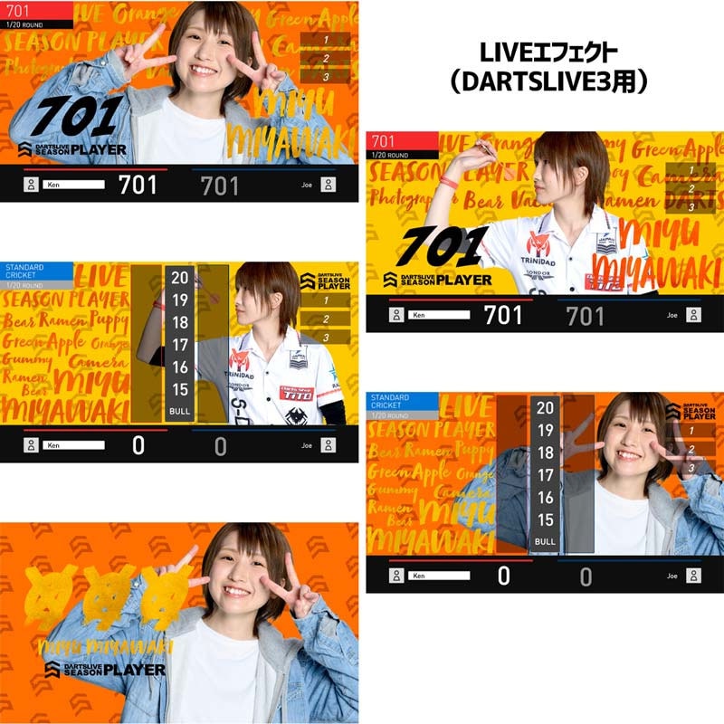 ダーツライブ プレイヤー グッズ 第二弾 宮脇実由 DARTSLIVE PLAYER