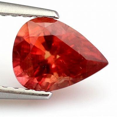 1.28ct天然オレンジサファイア【非加熱】タンザニア 鑑別付