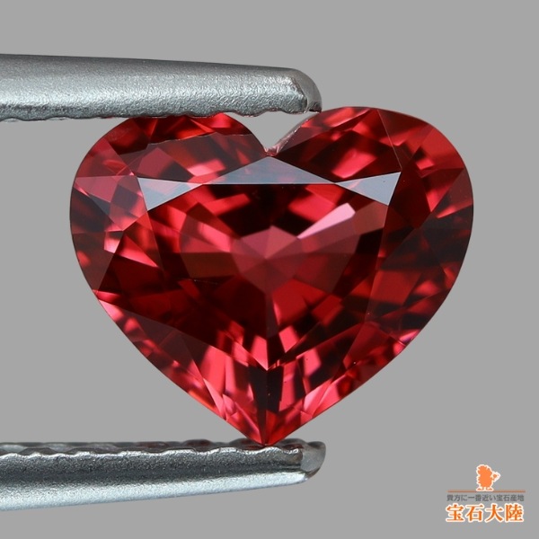 天然レッドスピネル 1.14ct 【Beautiful Heart】 ミャンマー 日独ミニ