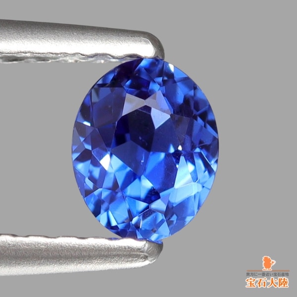 天然サファイア 0.45ct 【非加熱・コーンフラワー】 スリランカ 鑑別付