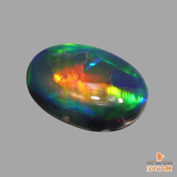 天然ブラックオパール 0.48ct 【マルチカラー美遊色】ライトニングリッジ