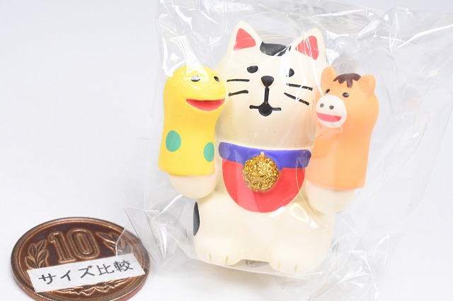 干支あそび猫 へびと馬 (ZSG-29769G)】 DECOLE concombre デコレ