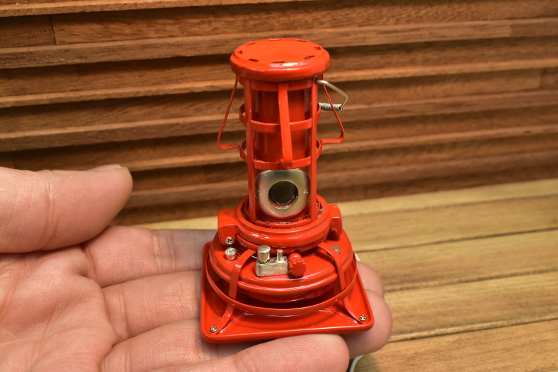 送料無料】ミニチュア雑貨 昭和のストーブ：レッド電気付き 作家：ミニ