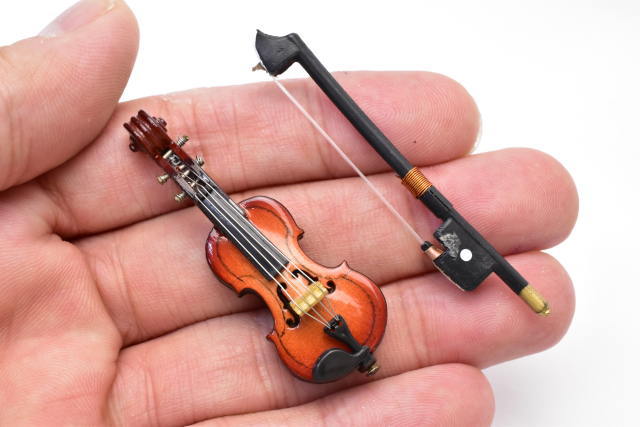 ミニチュア 1/12スケール バイオリン [IDV-5] [m-s]【ネコポス配送対応