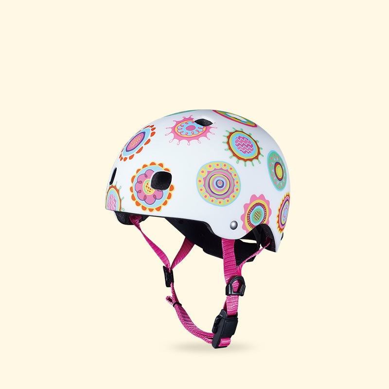 子供用ヘルメットLED Doodle Dot柄 [CE認証]☆2/18までお得な割引価格