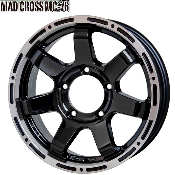 ジムニー｜MAD CROSS MC-76｜16×5.5 +22 139.7 5H〈4枚〉｜マッド