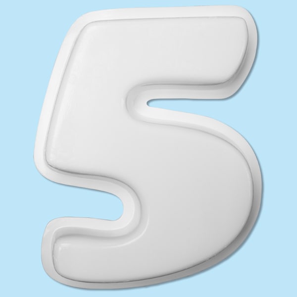 NFRNO5BIG｜数字オブジェ FRP製 5 大 252×206×33mm｜アルファベット