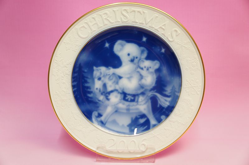大倉陶園2006年クリスマスプレート「コアラ」 | いっぴん,いっぴん