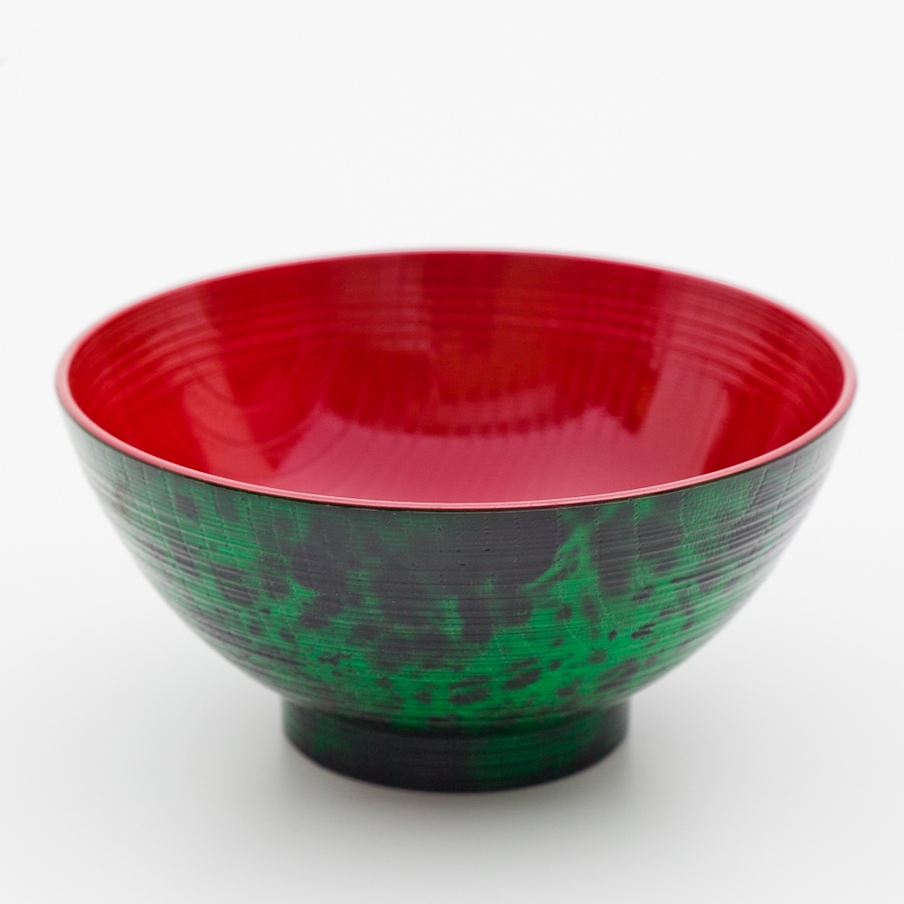 レンジ＆食洗機対応 紀州塗り 丼椀 霞みグリーン | 多用椀・丼椀・麺鉢
