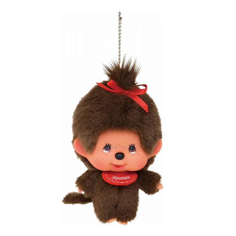 顔でかモンチッチ キーチェーン 女の子|【ぬいぐるみのセキグチ