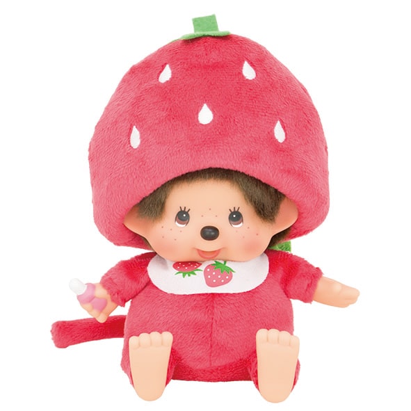 モンチッチ いちごのもんちっちさん Sサイズ お座りぬいぐるみ