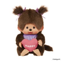 当店オリジナル】 おすわりハートクッション モンチッチくん